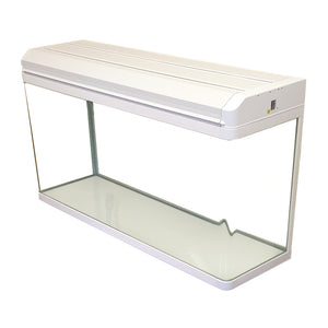 Plain Aquarium Fish Tank 100cm 150L Black / White